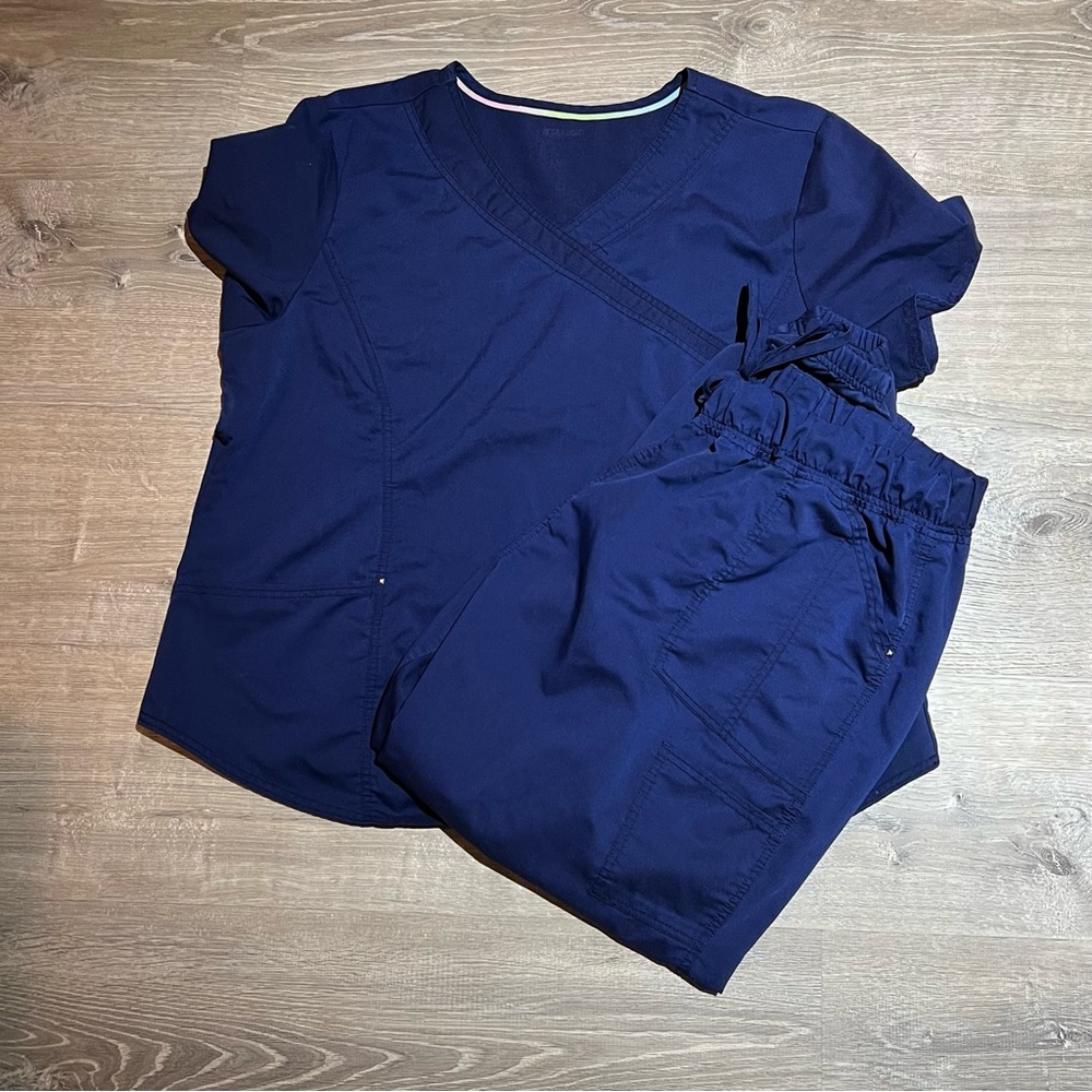 Scrubstar indigo scrub set 3xl